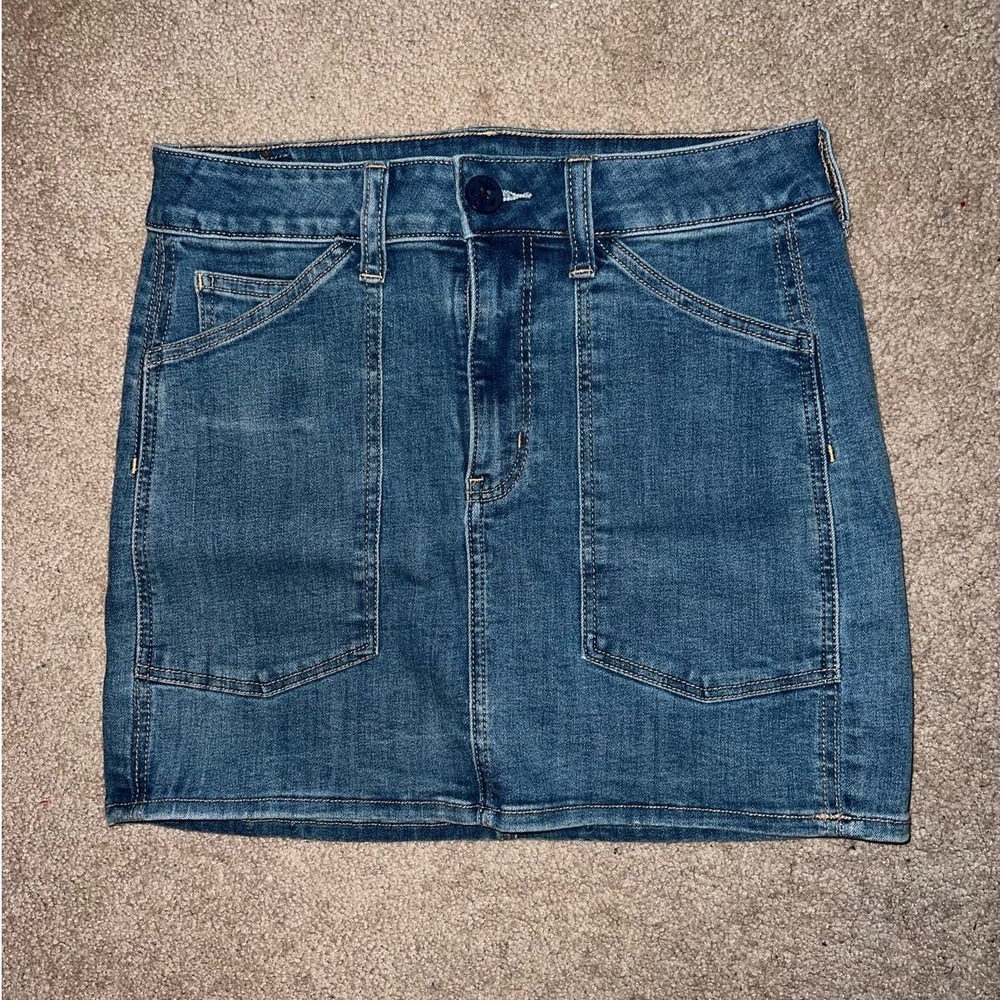 American Eagle Womens Hi-Rise Mini Jean Skirt size 6